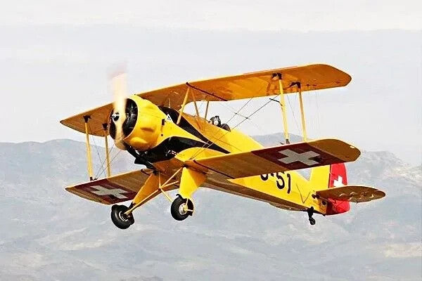 Seagull Models Bucker BU-133 BU133 RC Remote Control Airplane Jungmeister Yellow