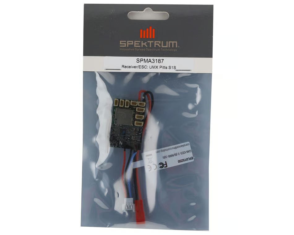 Eflite E-flite UMX Pitts Main Control Board Receiver /ESC / Servos SPMA3187