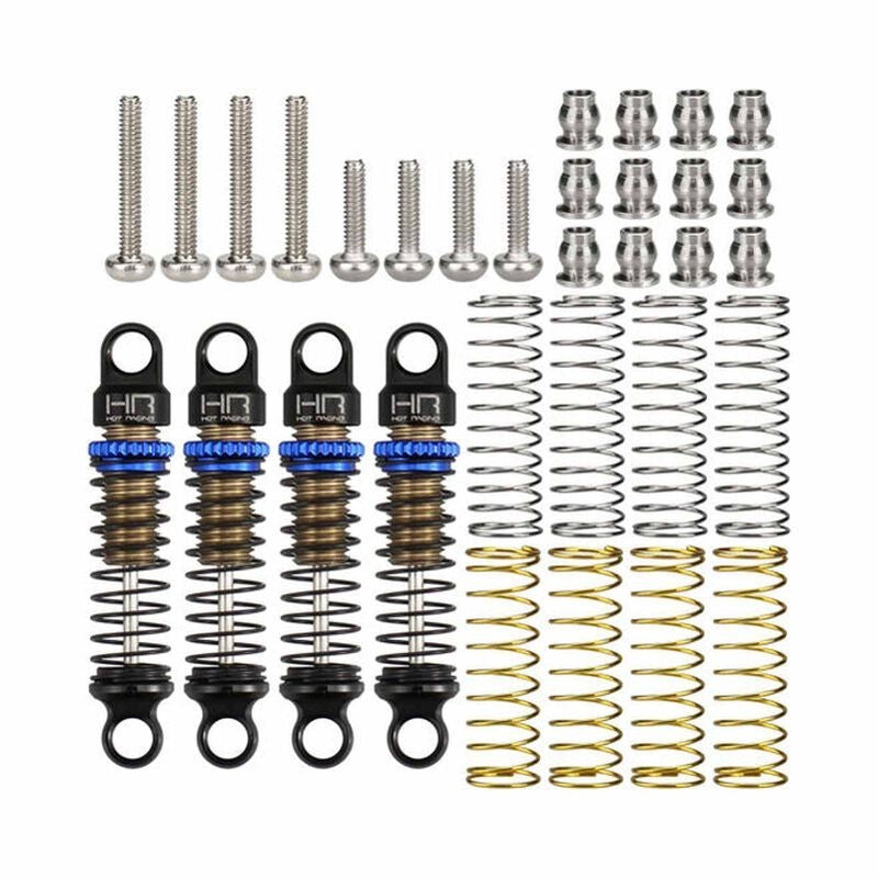 Hot Racing Axial SCX30 Adjustable Aluminum Damper Shocks 21.5mm (4) SXTY215GP