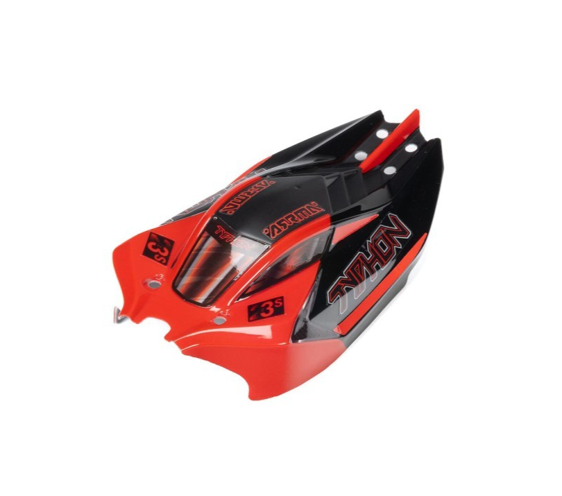 Arrma Typhon Grom 223S 1/14 Scale Pre-Painted Body (Red/Black) ARA-1561 ARA1561