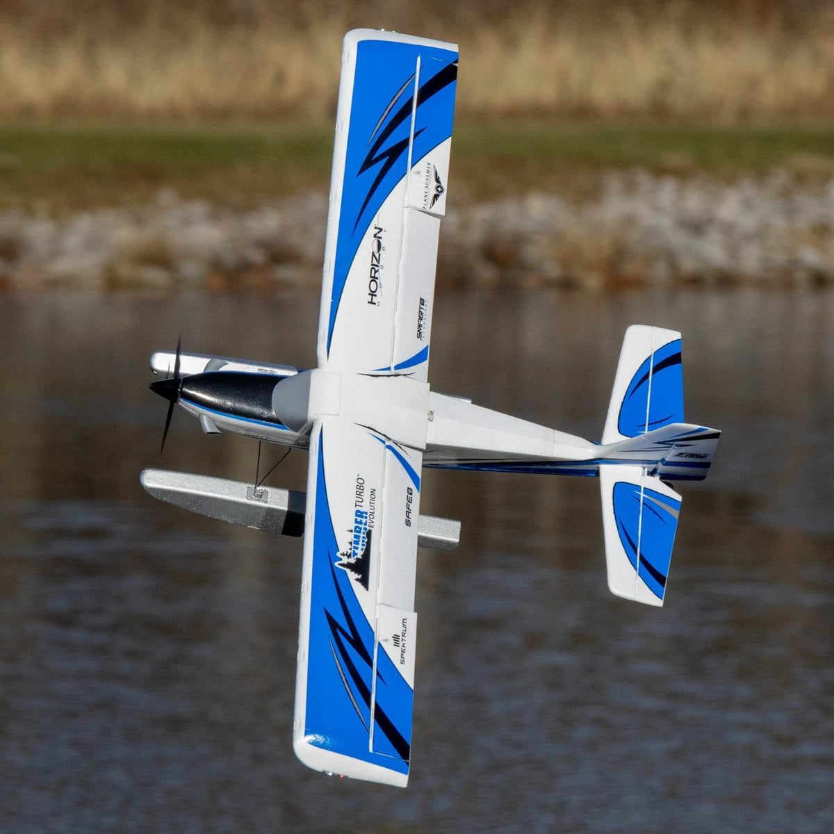E-flite EFLU8950 UMX Turbo Timber Evolution BNF Basic Electric Airplane (700mm)