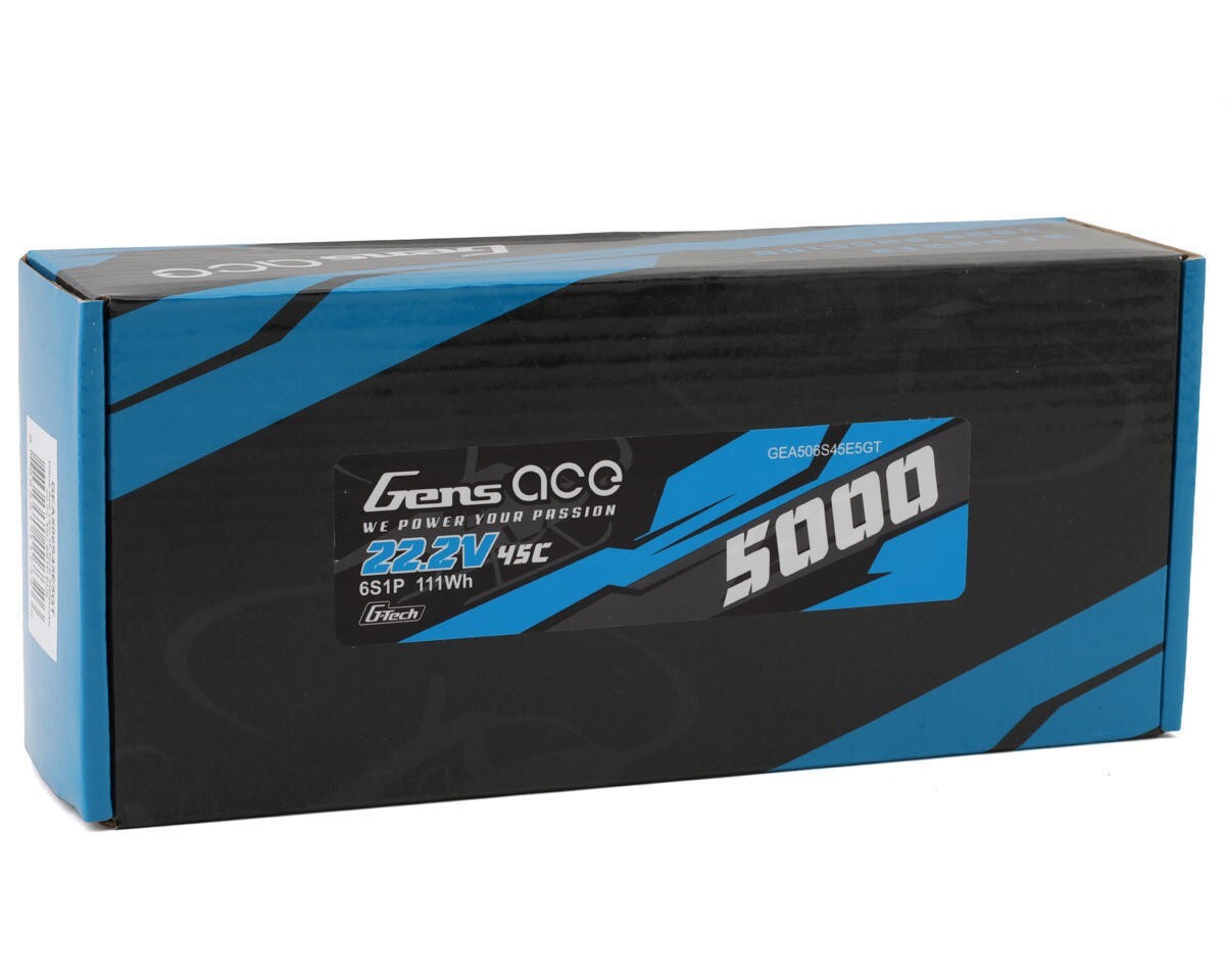 Gens Ace G-Tech Smart 6S LiPo Battery 45C 22.2V 5000mAh w/ EC5 Connector