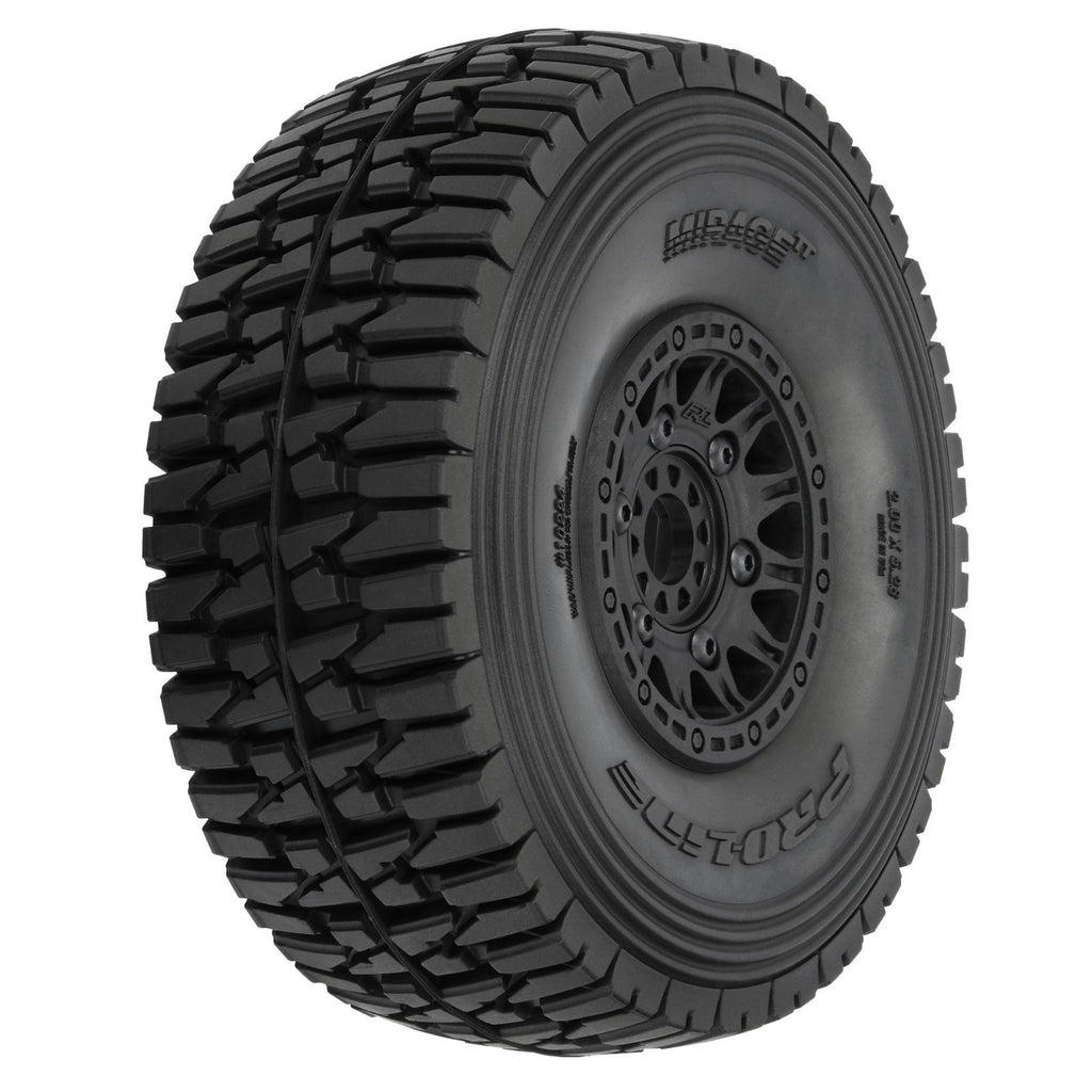 Proline 1/7 Mirage BELTED F/R Tires MTD 17mm Blk Raid : Mojave 6S UDR PRO1022410