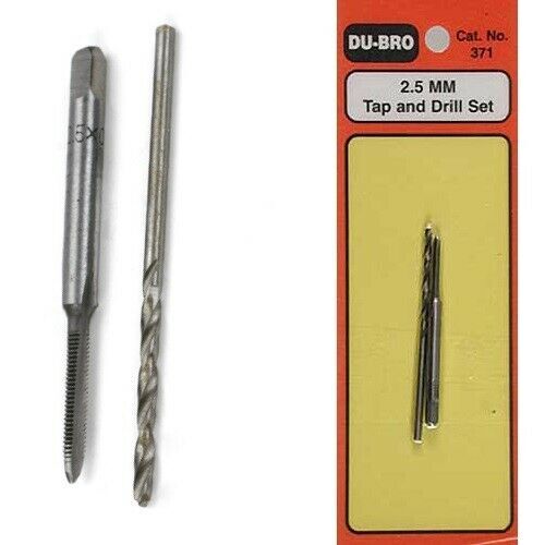 DU-BRO Dubro 371 RC Remote Control Airplane Tap & Drill Set 2.5mm 2.5 mm DUB371