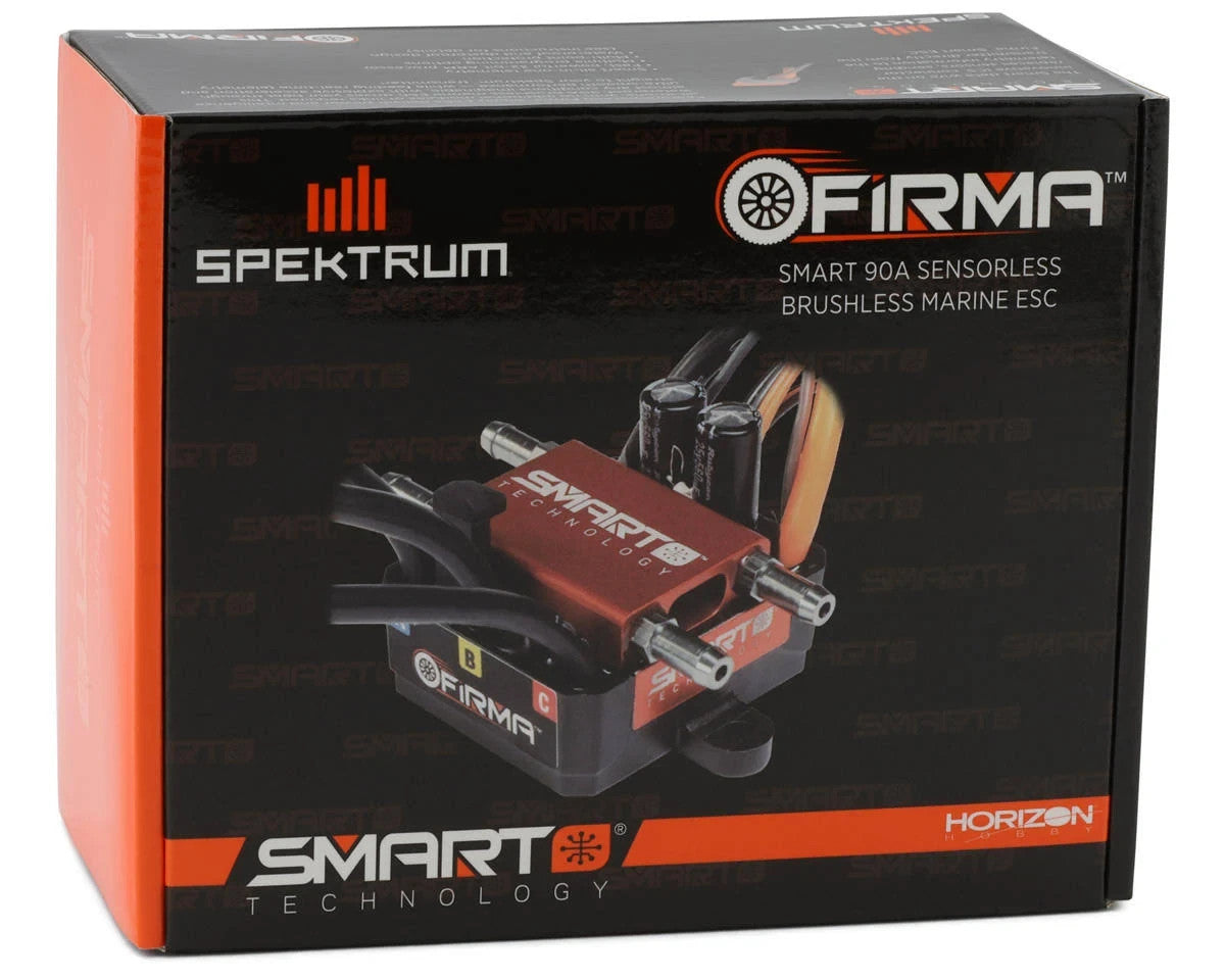 Spektrum SPMXME1060 Firma 90A 90 Amp Smart Brushless Marine ESC : Blackjack 24"