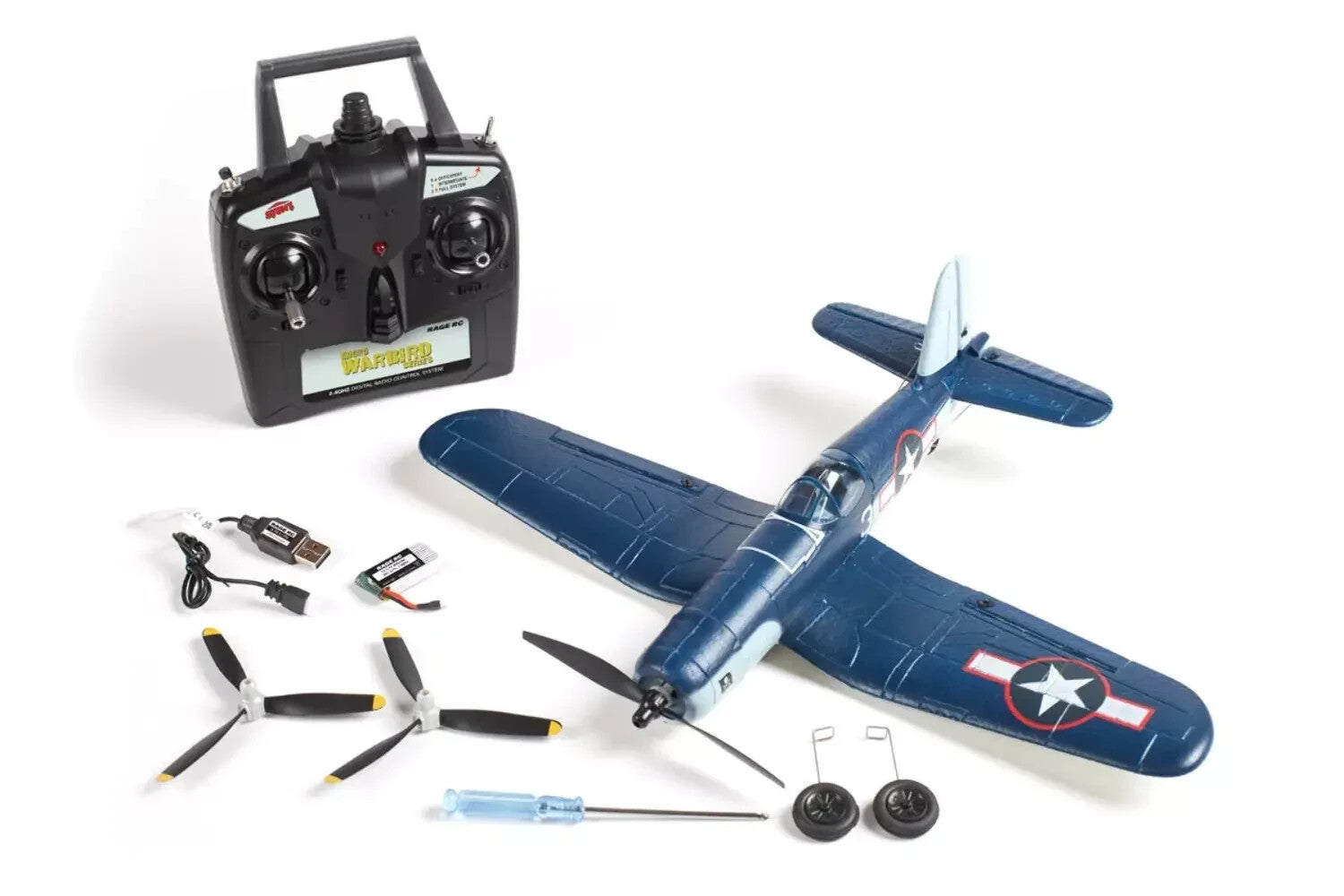 Rage RC F4U F-4U Corsair Micro RTF Ready to Fly RC Electric Airplane RGRA1301V2