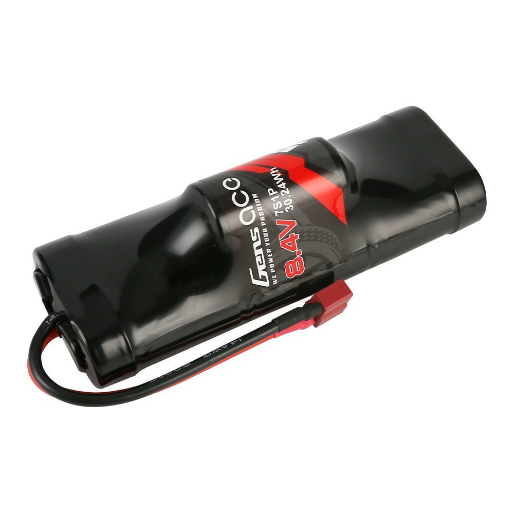 2x Gens ace 8.4V 5000mAh NiMH RC Truck / Car Battery Hump Style w/ Deans T Plug