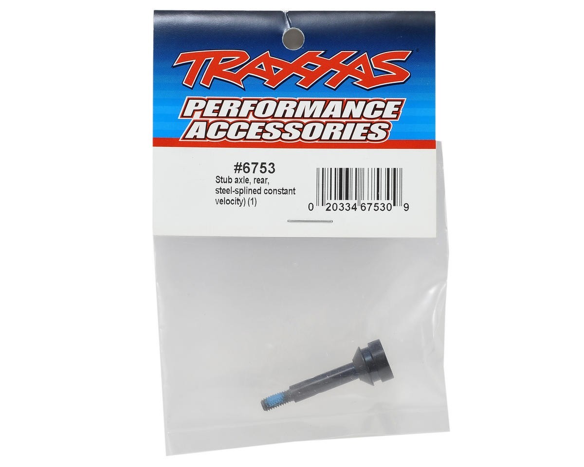 Traxxas 6753 Rear Steel CV Stub Axle 5mm Slash Rustler Stampede Bigfoot VXL