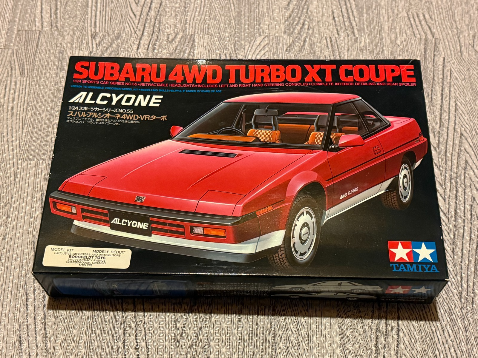SUBARU ALCYONE 4WD TURBO XT COUPE 1/24 MODEL KIT TAMIYA NEW OPEN BOX
