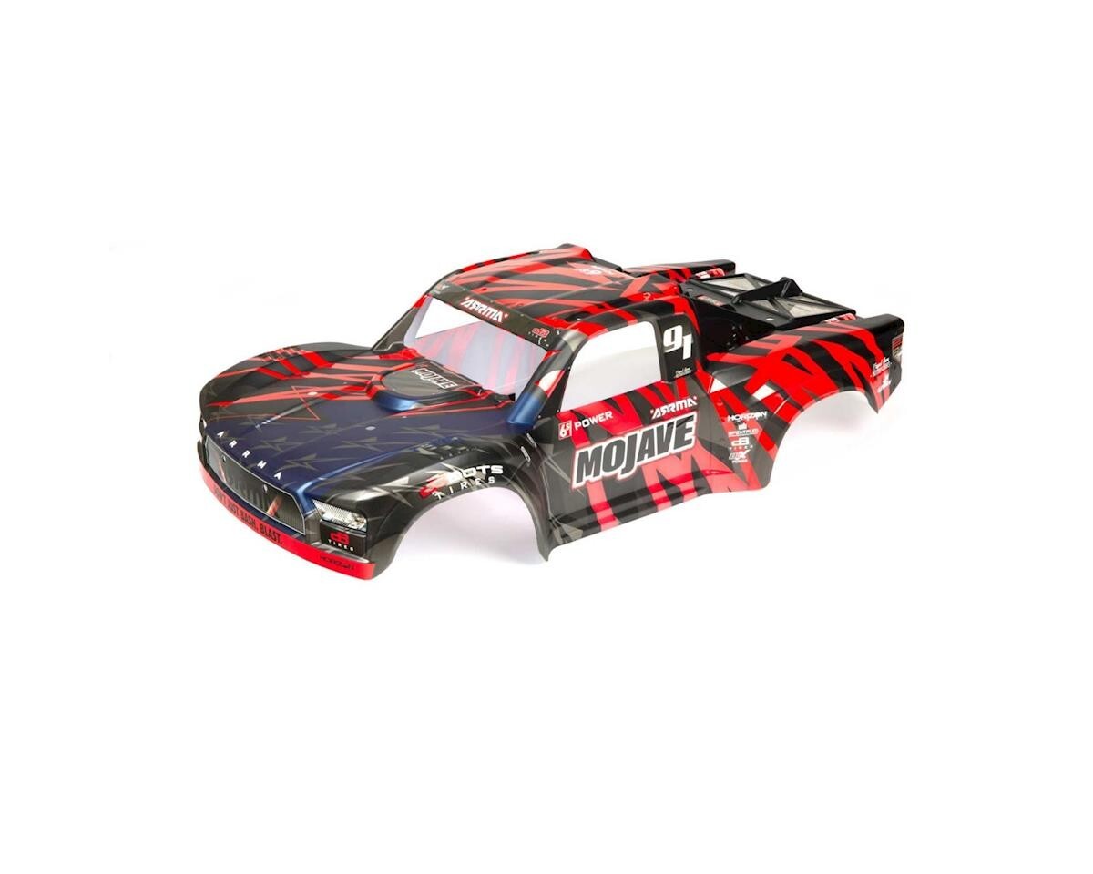 Arrma Mojave 6S 1/7 Scale BLX Pre-Painted Finished Body (Black/Red) ARA411004