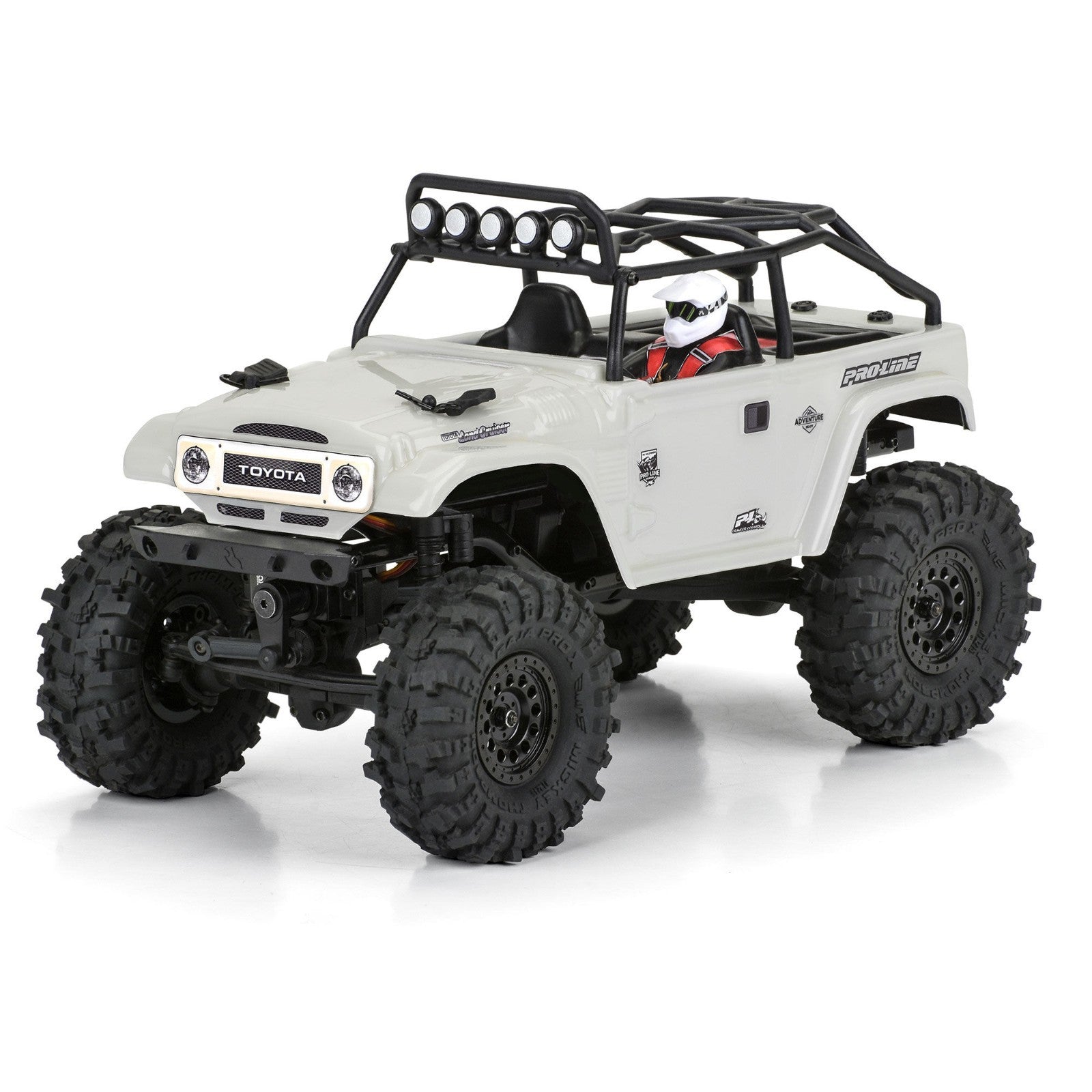 1/24 1979 Toyota Land Cruiser FJ40 Clear Body with Trail Cage: SCX24 PRO366300