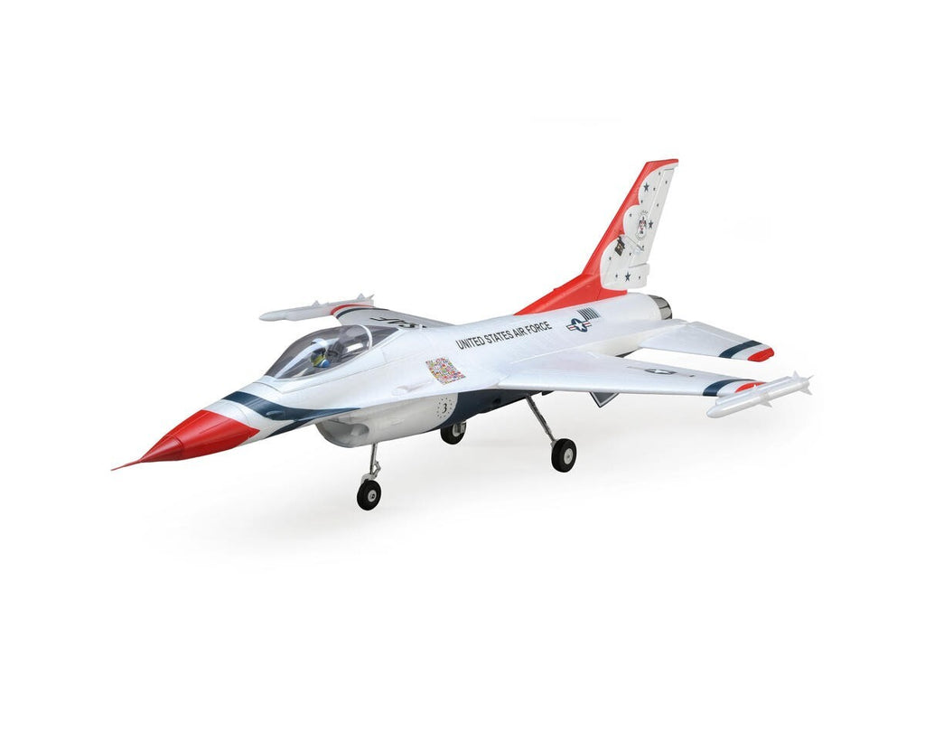 E-flite EFlite F-16 F16 70mm Thunderbirds EDF BNF Basic Jet Airplane AS3X & SAFE