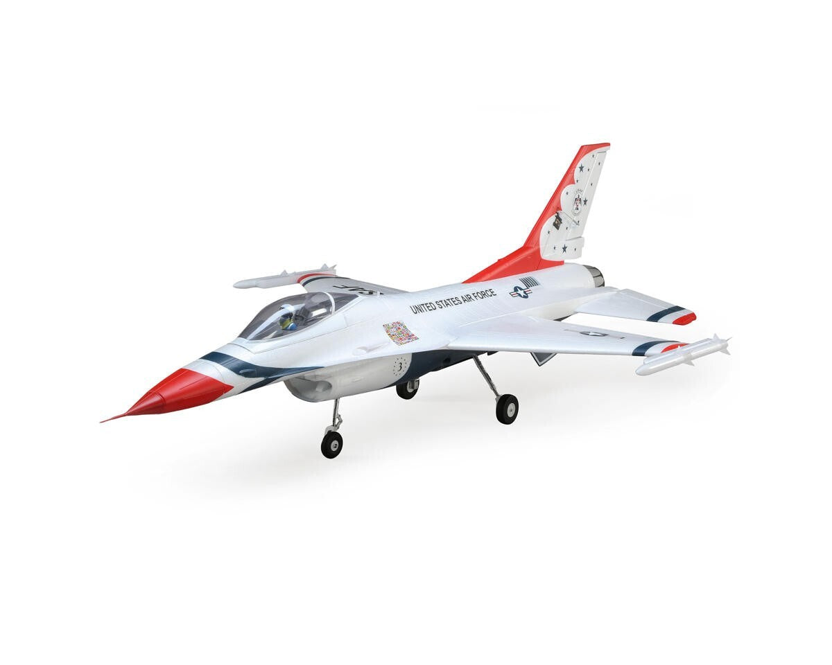 E-flite EFlite F-16 F16 70mm Thunderbirds EDF BNF Basic Jet Airplane AS3X & SAFE