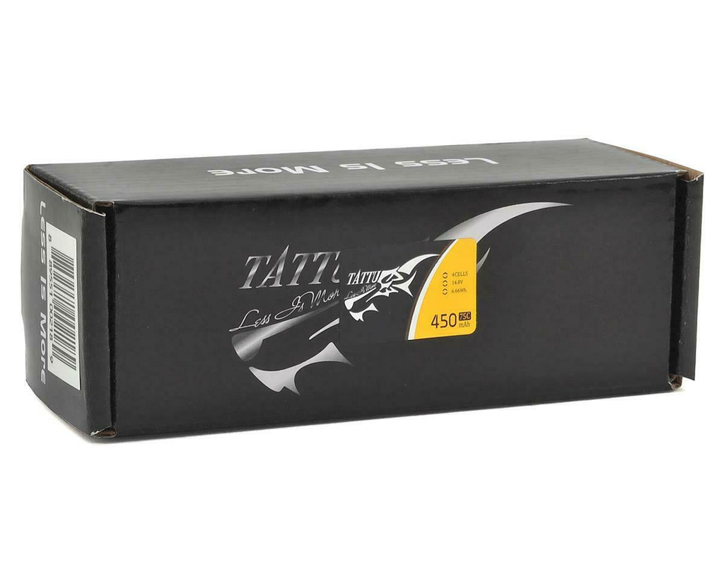 Tattu 14.8V 75C 4S 450mAh Lipo RC Remote Control Battery Pack With XT30 Plug