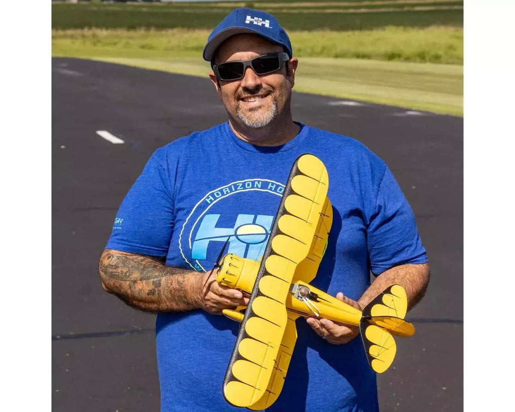 E-flite EFlite UMX Waco BNF Basic Electric RC Airplane 550mm Yellow EFLU53550Y