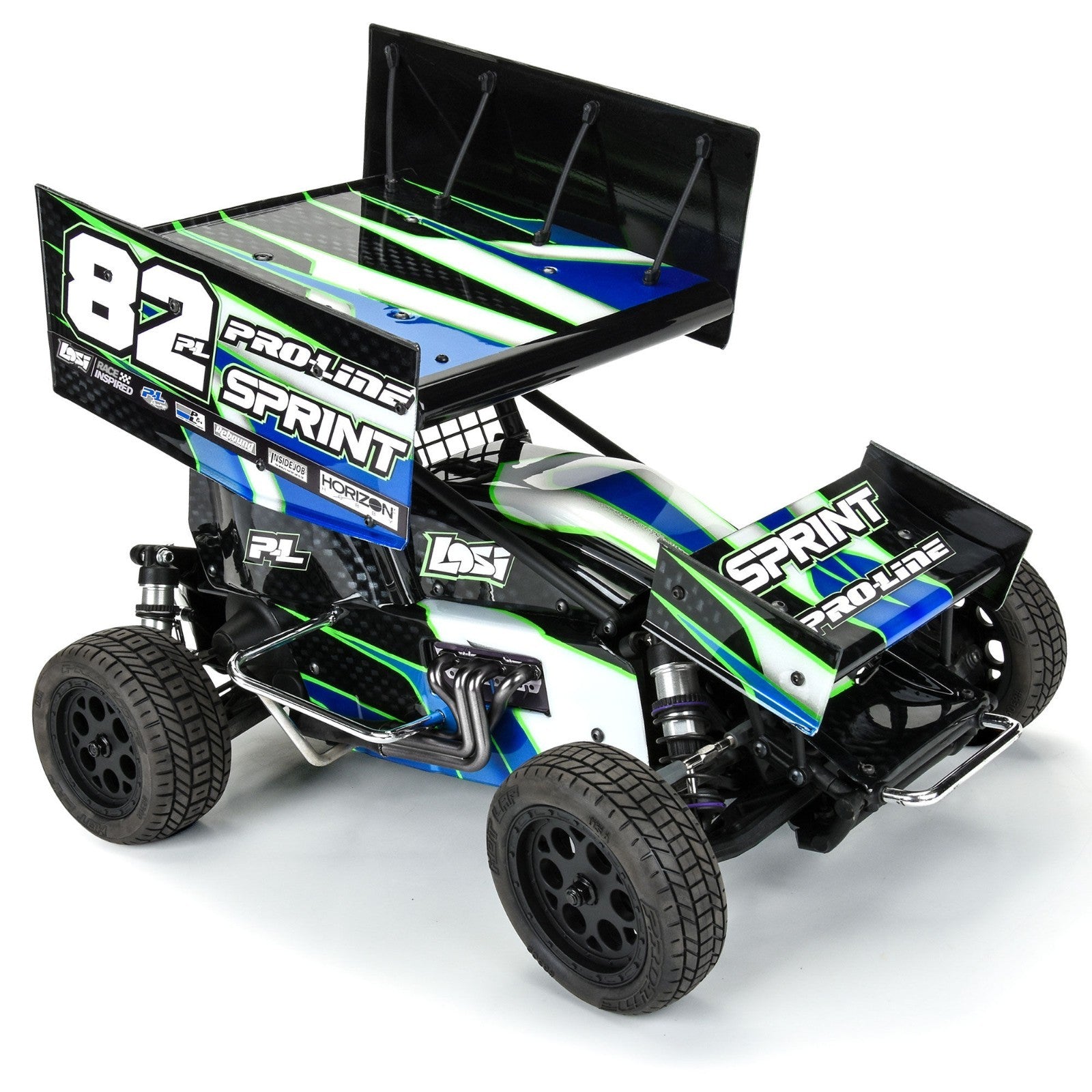 ProLine 367401 Light Weight Replacement Wing Set : Losi 22S Sprint Car Clear