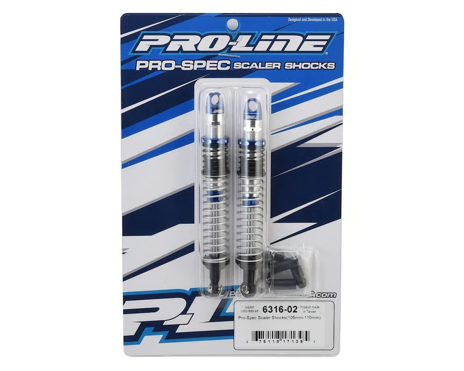 ProLine Racing Pro-Spec Scaler Shocks 105mm-110mm Rock Crawler PRO631602