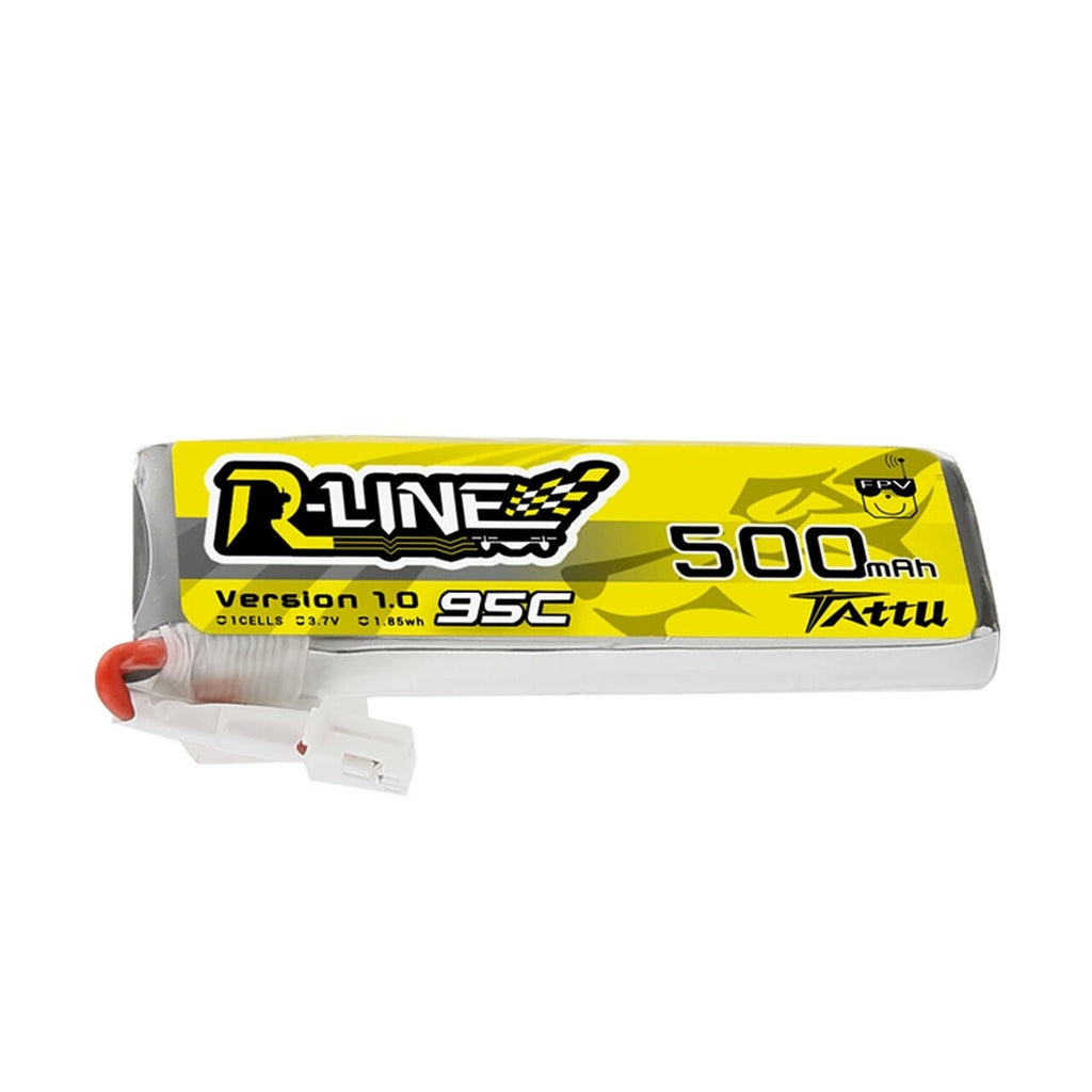 Tattu 500mAh 3.7V 95C 1S RC Remote Control Lipo Battery Pack W/ JST-PHR Plug