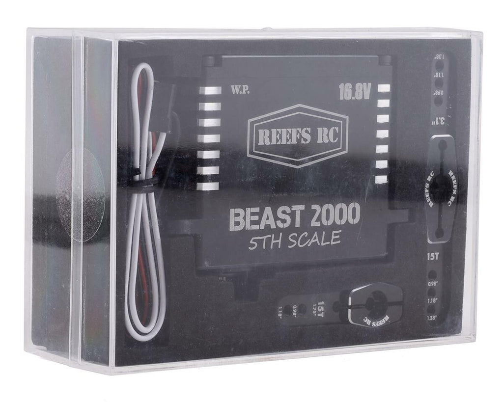 Reefs RC Beast 2000 Waterproof Digital 1/5 Scale Brushless Servo HV High Voltage