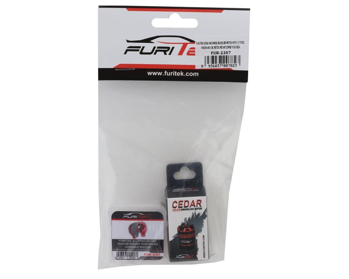 Furitek Cedar Inrunner Brushless Motor w/11T Steel Pinion & Motor Mount SCX24