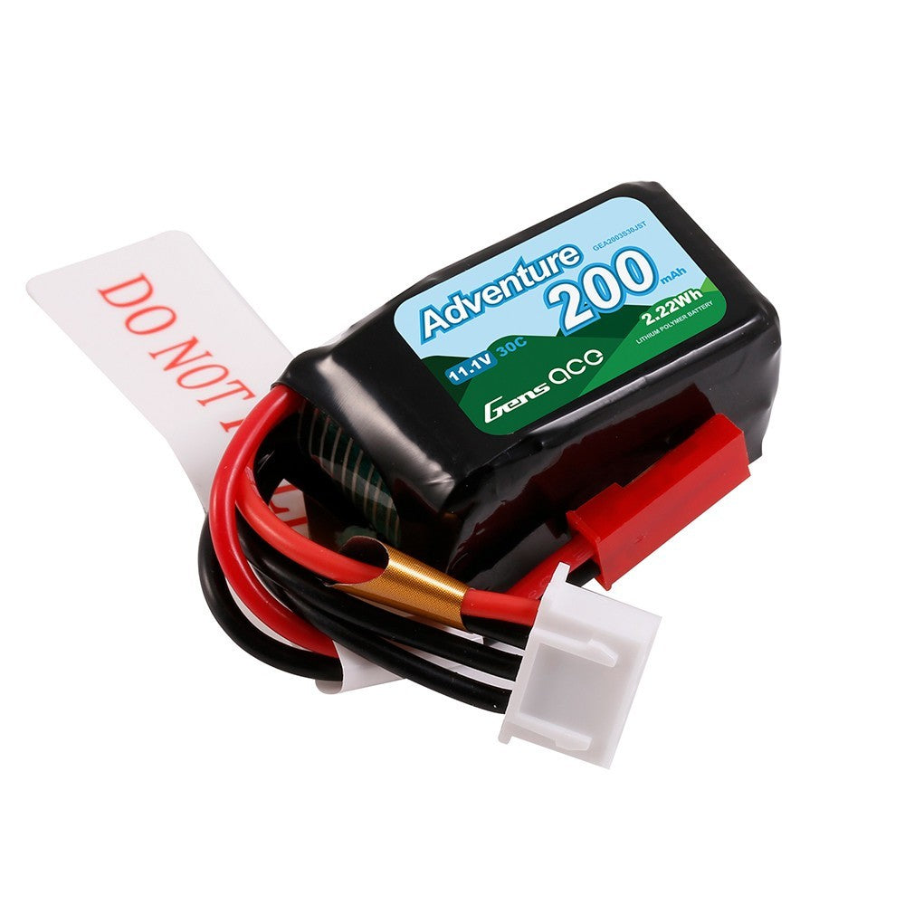 4x Gens Ace 200mAh 3S 11.1V 30C Lipo RC Truck / Airplane Battery Pack JST Plug