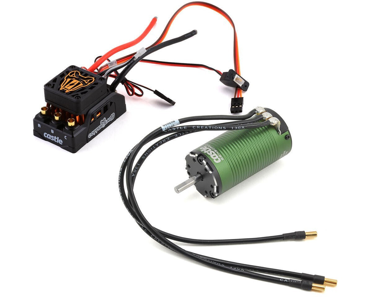 Castle Creations Copperhead 10 Waterproof 1/10 RC Sensored Combo w/1415 2400Kv