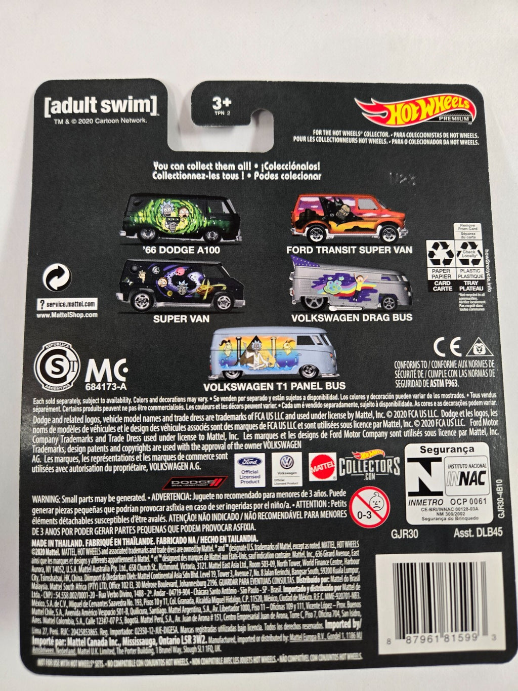 2020 Hot Wheels Premium Pop Culture Rick and Morty #1/5 '66 Dodge
