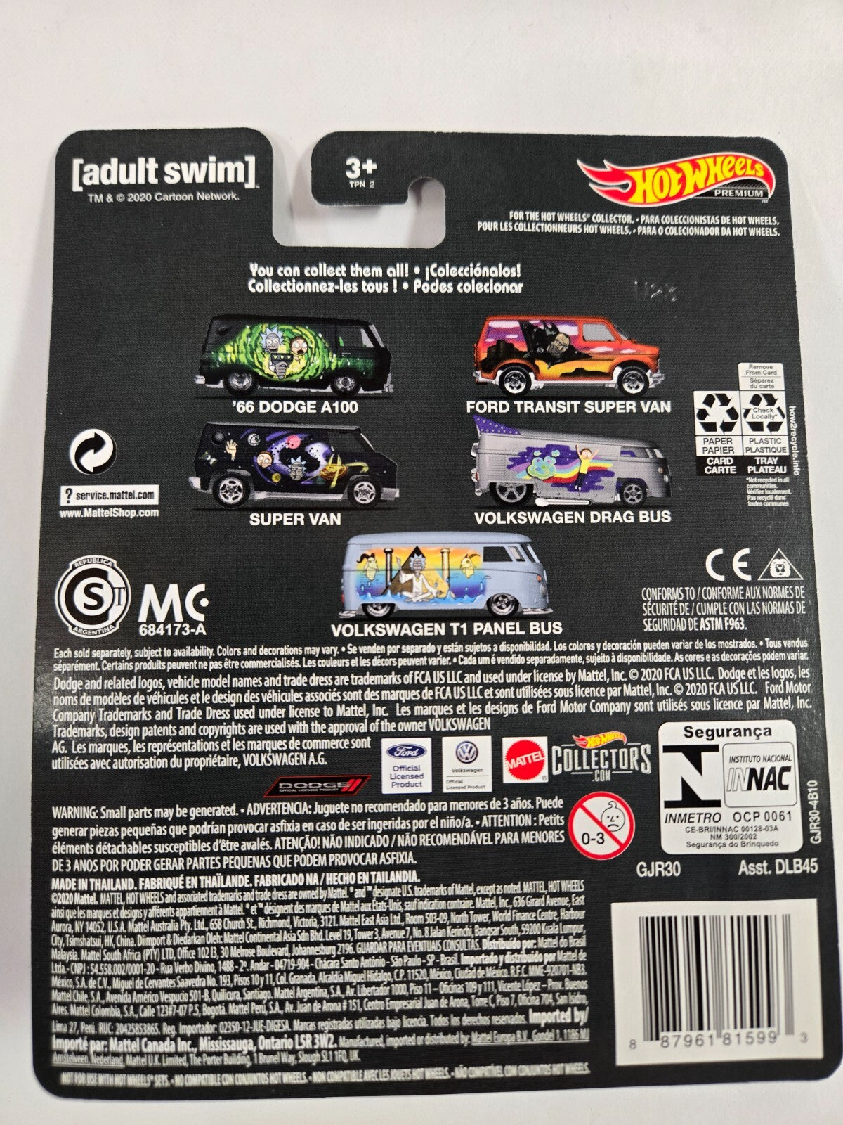 2020 Hot Wheels Premium Pop Culture Rick and Morty #1/5 '66 Dodge