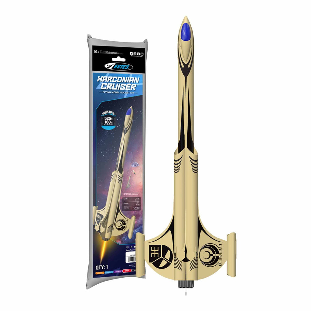 Estes Xarconian Cruiser #3223 New Flying Model Rocket Kit 22.7" Length