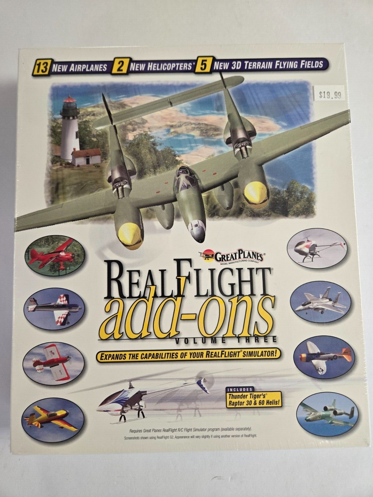 Great Planes RealFlight Add-ons Volume 3 Software Simulator New in Box