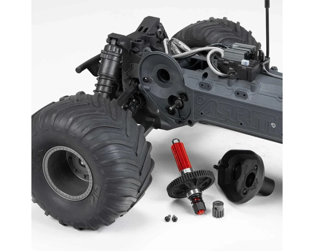 Arrma Gorgon 4x2 MEGA 550 Brushed 1/10 Monster Truck Ready-To-Assemble Kit Clear