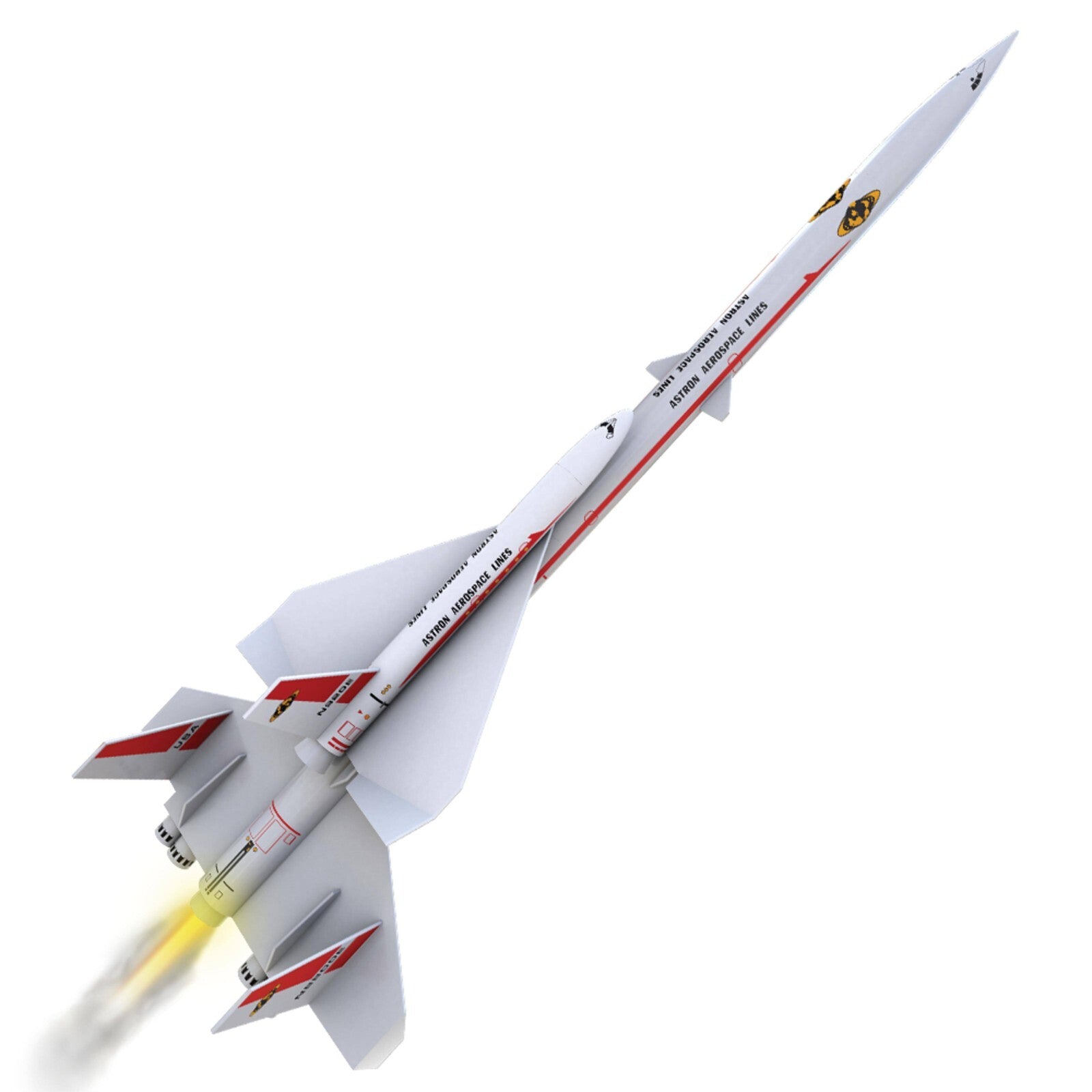 Estes Flying Model Rocket Kit Super Orbital Transport EST7314 7314 Expert Level