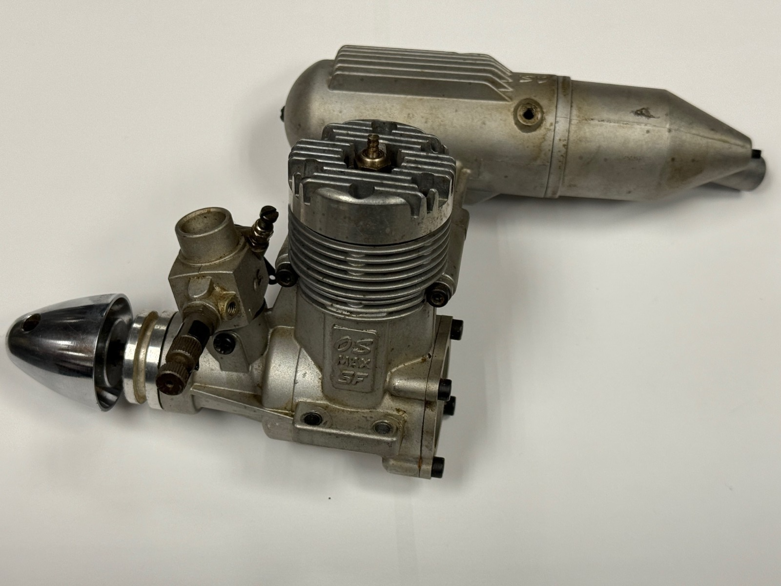Excellent O.S. OS .46 46 SF Two Stroke Nitro RC Remote Control Airplane Engine