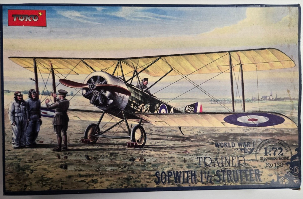 Toko Sopwith 1 1/2 Strutter Trainer WWI 1/72 Scale 138 Plastic Model Kit