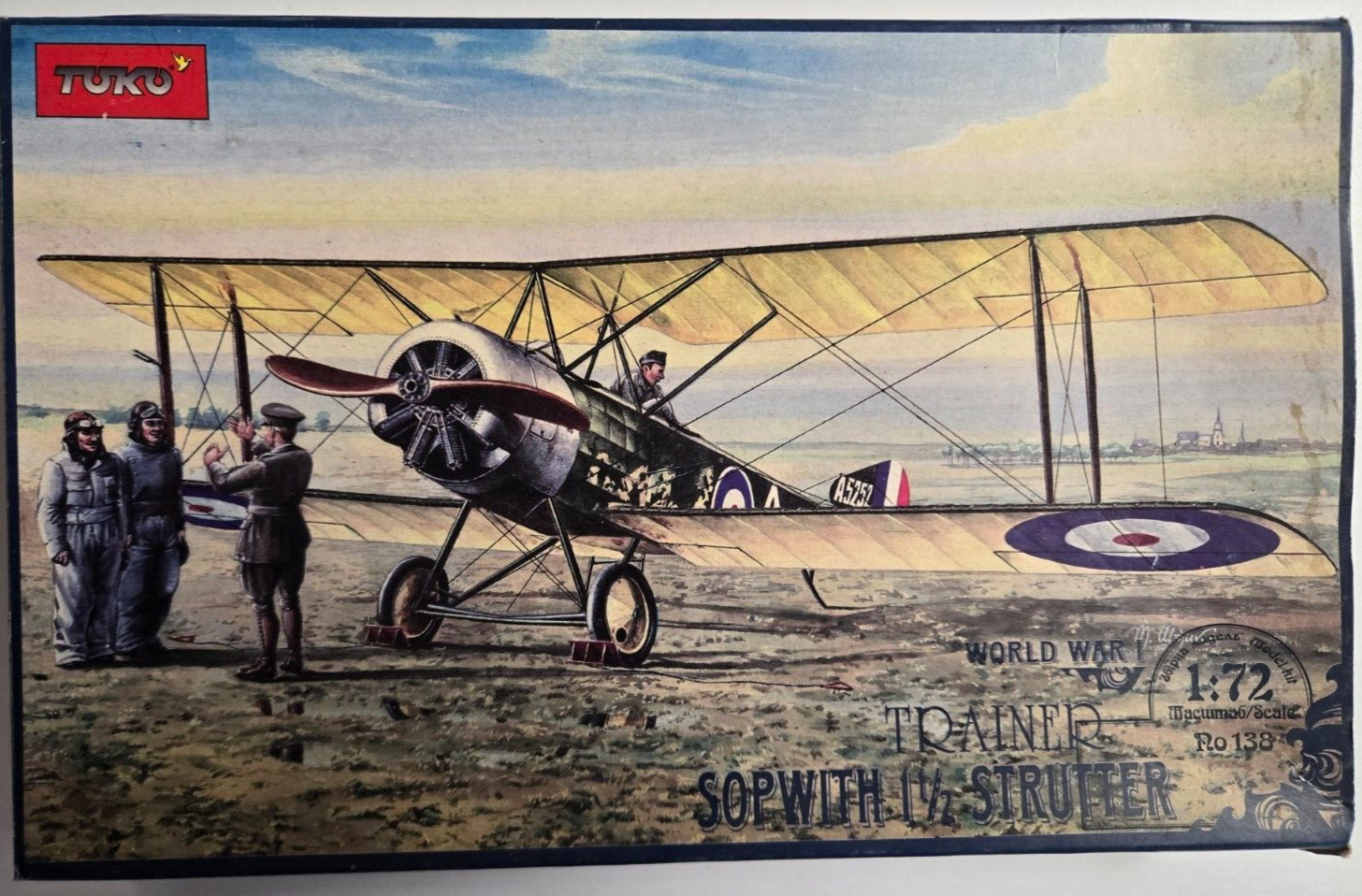 Toko Sopwith 1 1/2 Strutter Trainer WWI 1/72 Scale 138 Plastic Model Kit