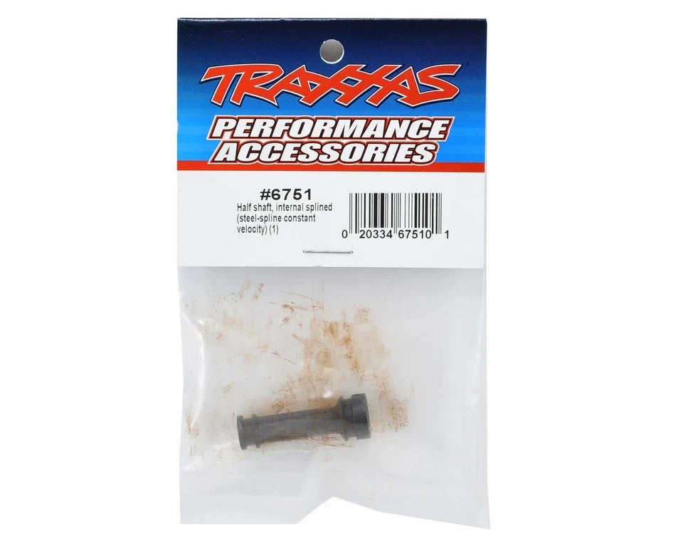 Traxxas 6751 Steel CV Internal Splined Half Shaft XO-1 Slash Rustler 4x4 Hoss
