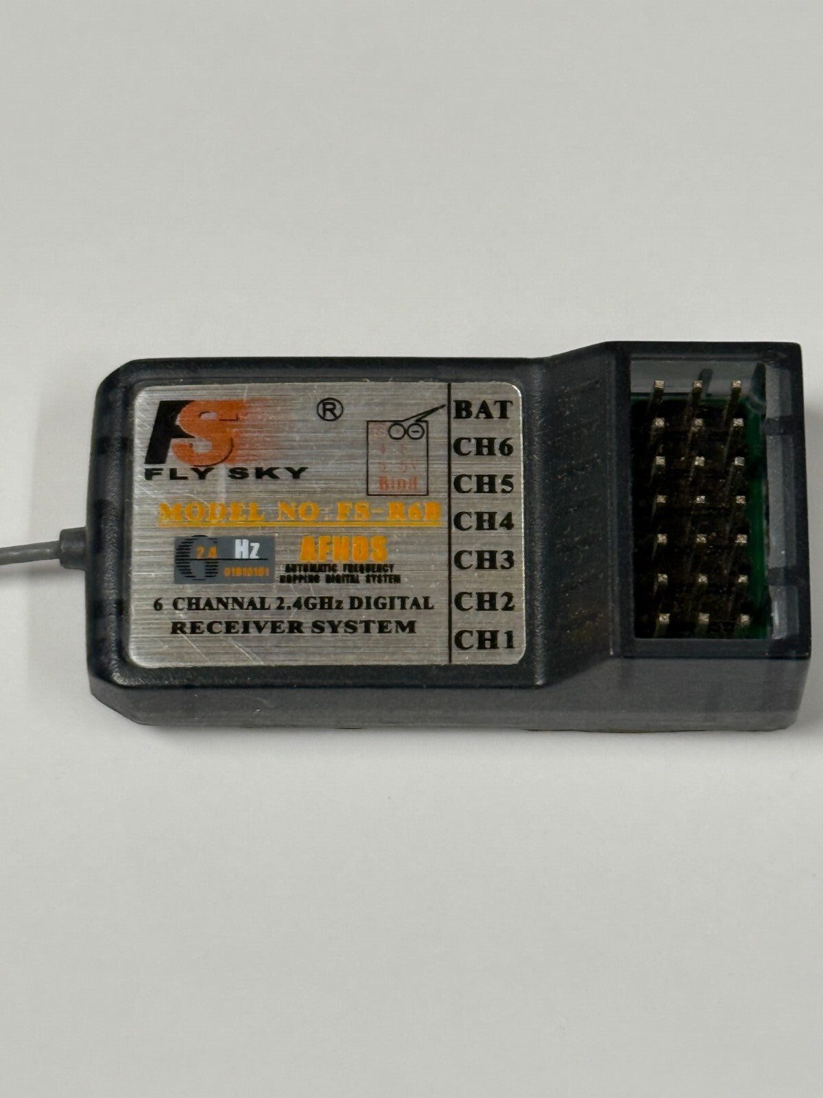 FlySky FS-R6B 2.4GHz 6CH Receiver for RC Airplanes Helicopters and Drones