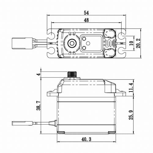 Savox SB2274SGP 2274SGP 2274 High Voltage HV MG Brushless Digital Servo