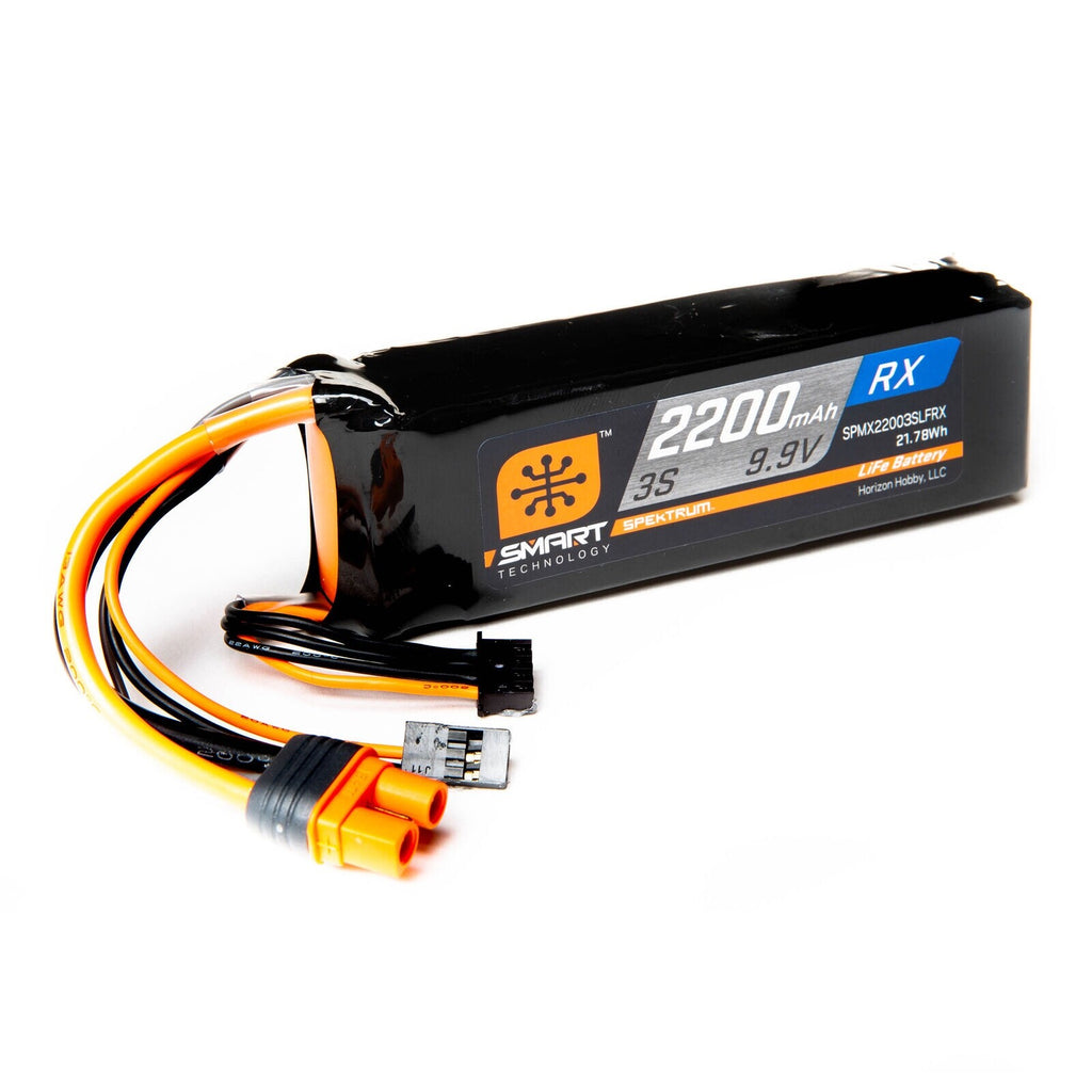 Spektrum 9.9V 2200mAh 3S Smart LiFe Turbine ECU Battery Pack Receiver IC3