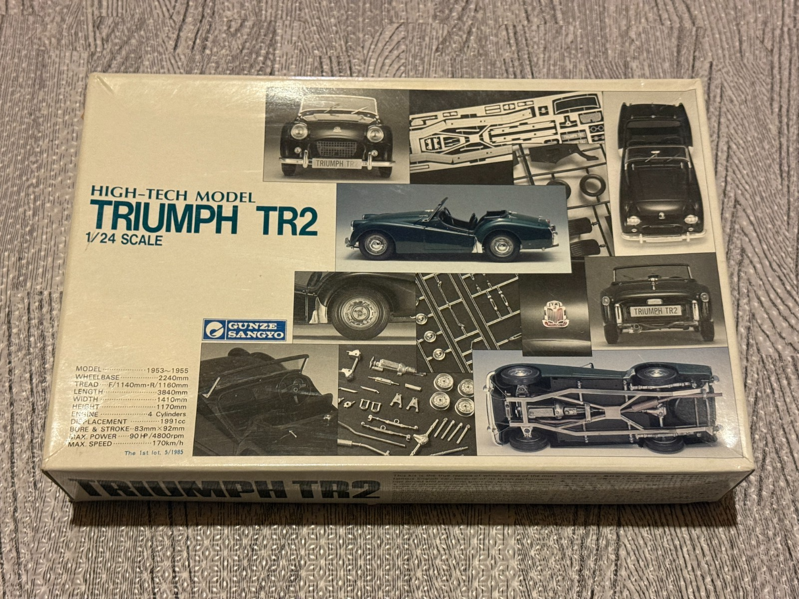 GUNZE SANGYO HI-TECH TRIUMPH TR2 ORIGINAL SEALED INSIDE KIT CIRCA 1985