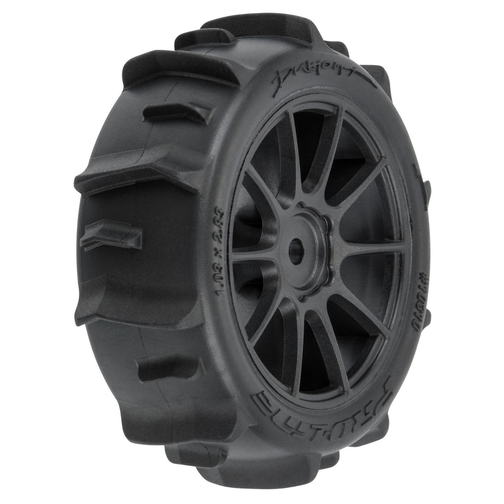 Pro-Line PRO1031010 1/14 Dumont F/R Tires MTD 12mm Black Mach-10 (4) Typhon GROM