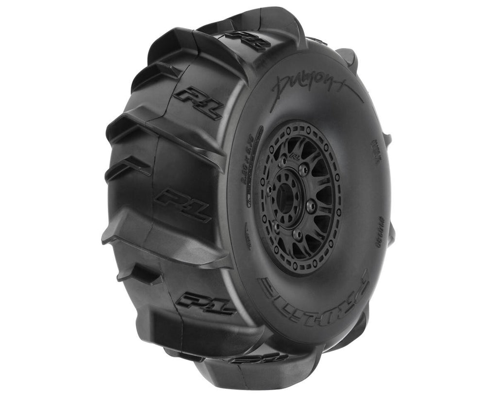Pro-Line Dumont Paddle SC 2.2/3.0 PreMounted Tires w/ Raid Wheels (Black) (2)