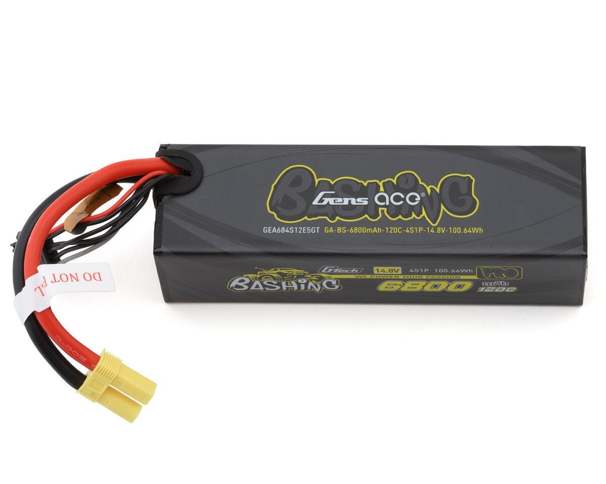 Gens Ace 6800mAh G-Tech 4S Bashing Series Hardcase LiPo Battery 120C 14.8V