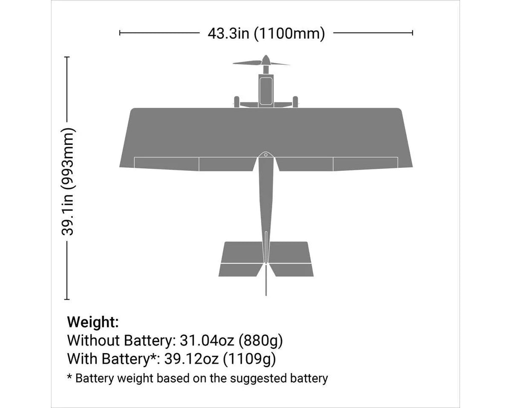 E-flite EFlite Ultra Stick 1.1m ARF RC Remote Control Electric Airplane EFL14025