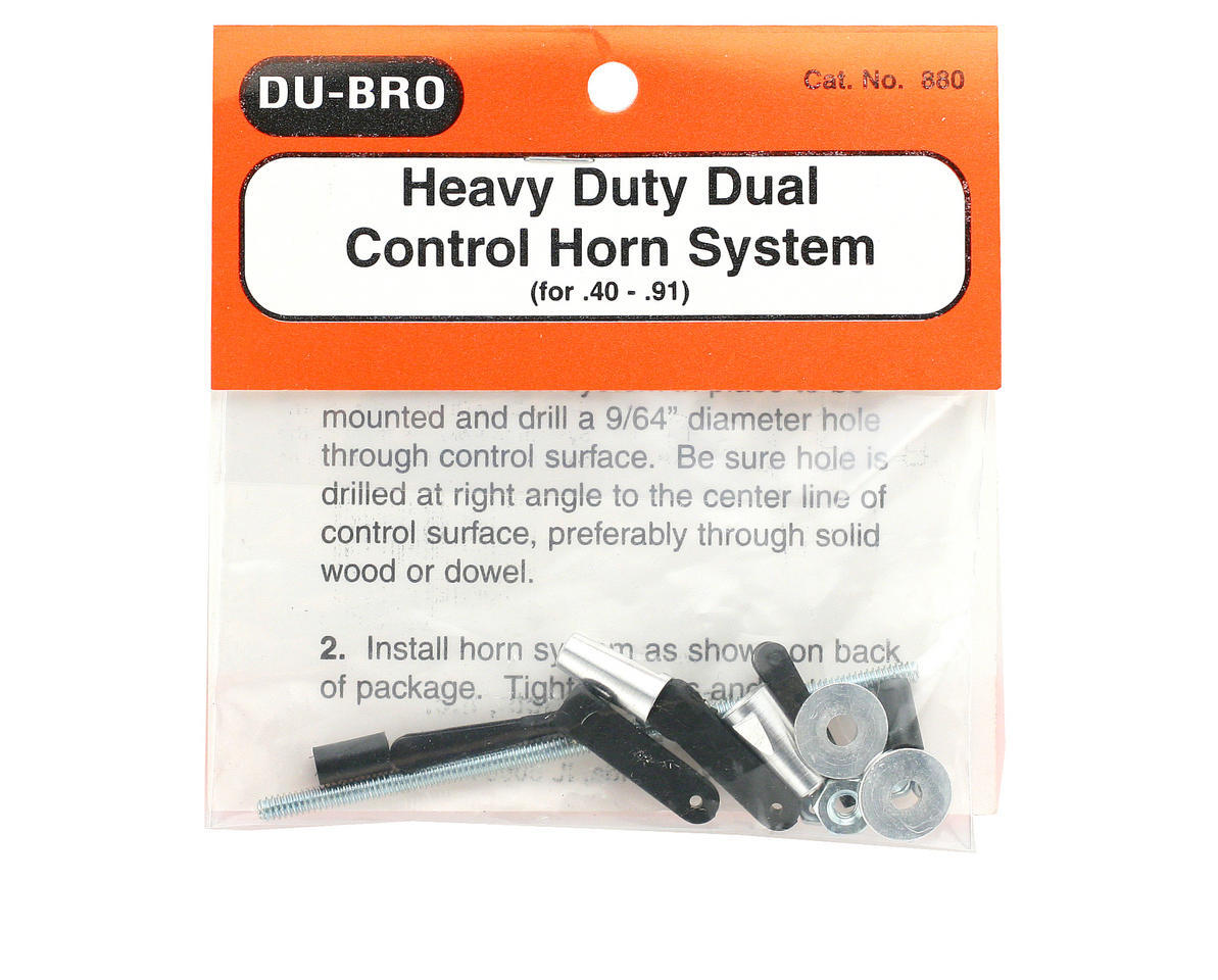 DuBro 880 DUB880 Heavy Duty Dual Control Rudder RC Airplane Horn System .40 -.91