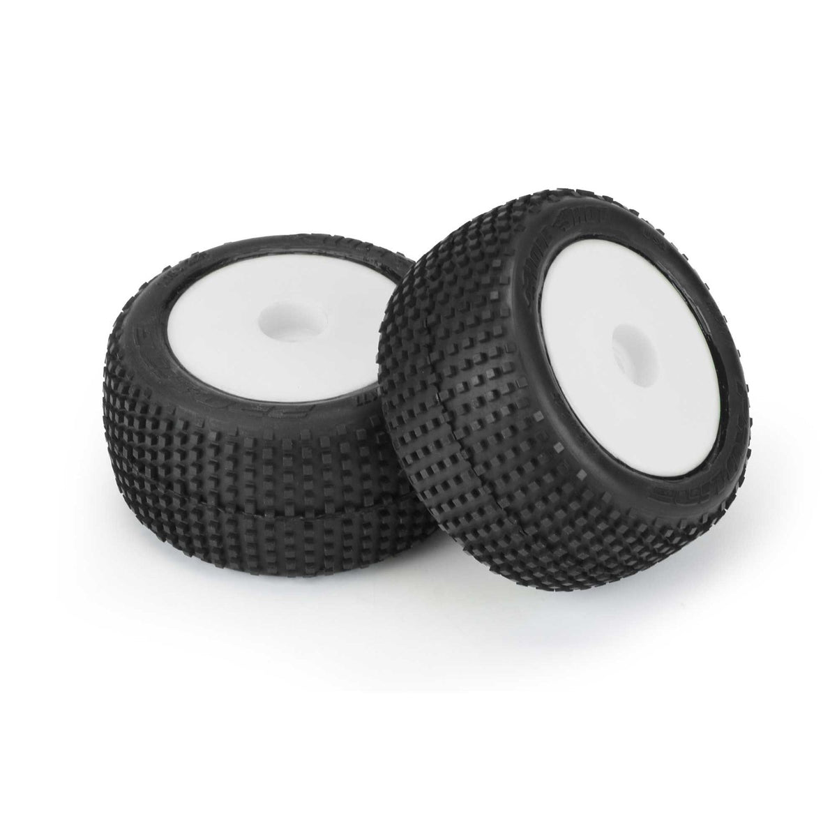 Proline Racing Hole Shot Tires MTD White Mini-T 2.0 F/R PRO1017713 RC Tire