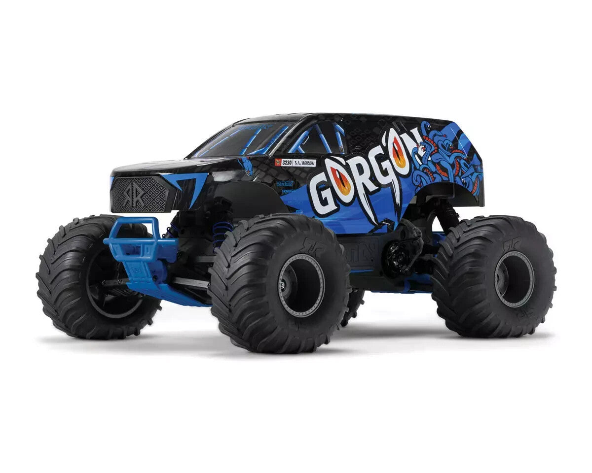 Arrma Gorgon 4X2 MEGA 550 Brushed 1/10 Monster Truck RTR (Blue) ARA3230T1