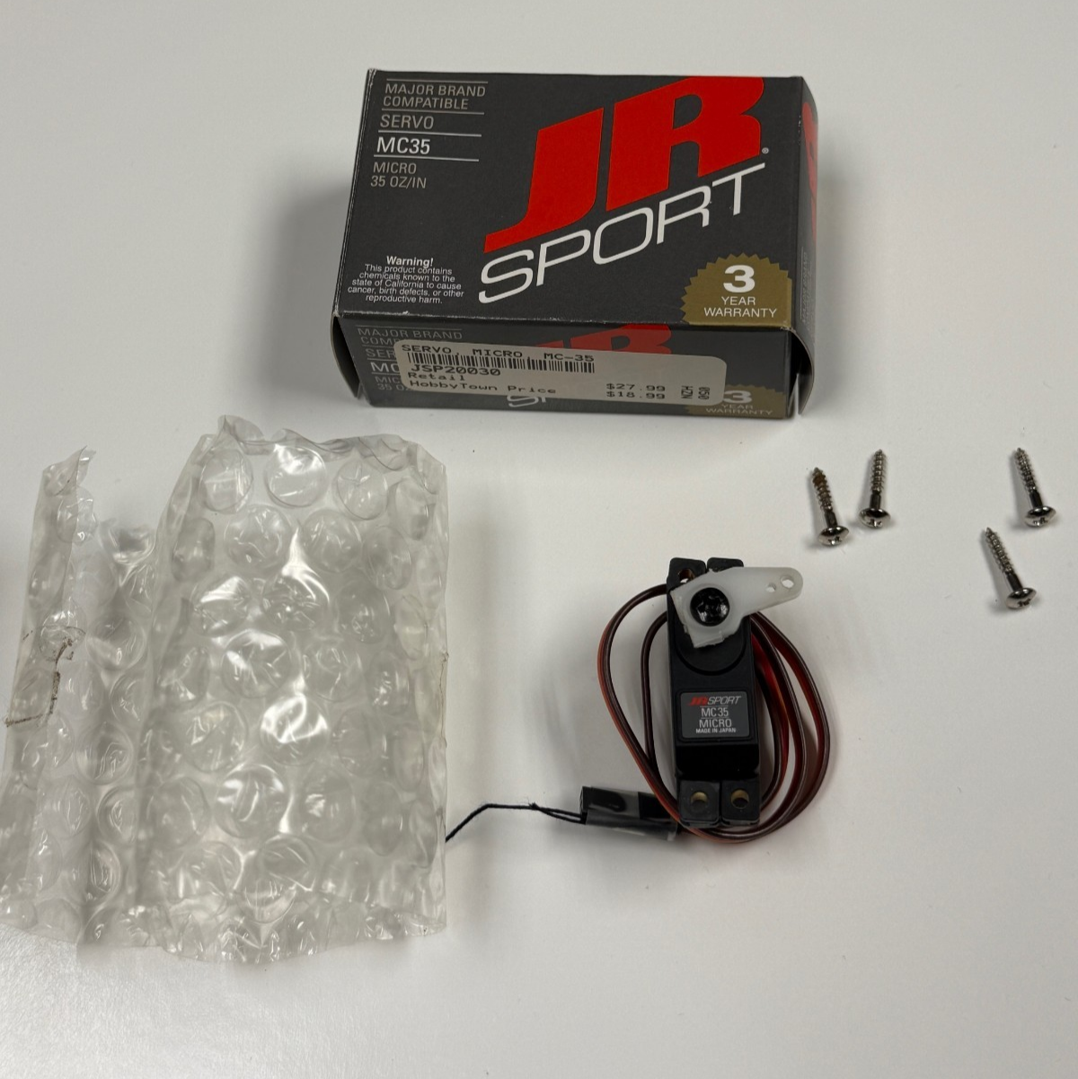 New JR Sport MC35 MN 35 Micro RC Remote Control Airplane Servo JSP20030