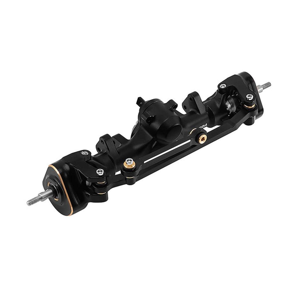 INJORA 4M-104BKFR +5mm Diamond Portal Axles Lay Down Servo TRX-4M Black