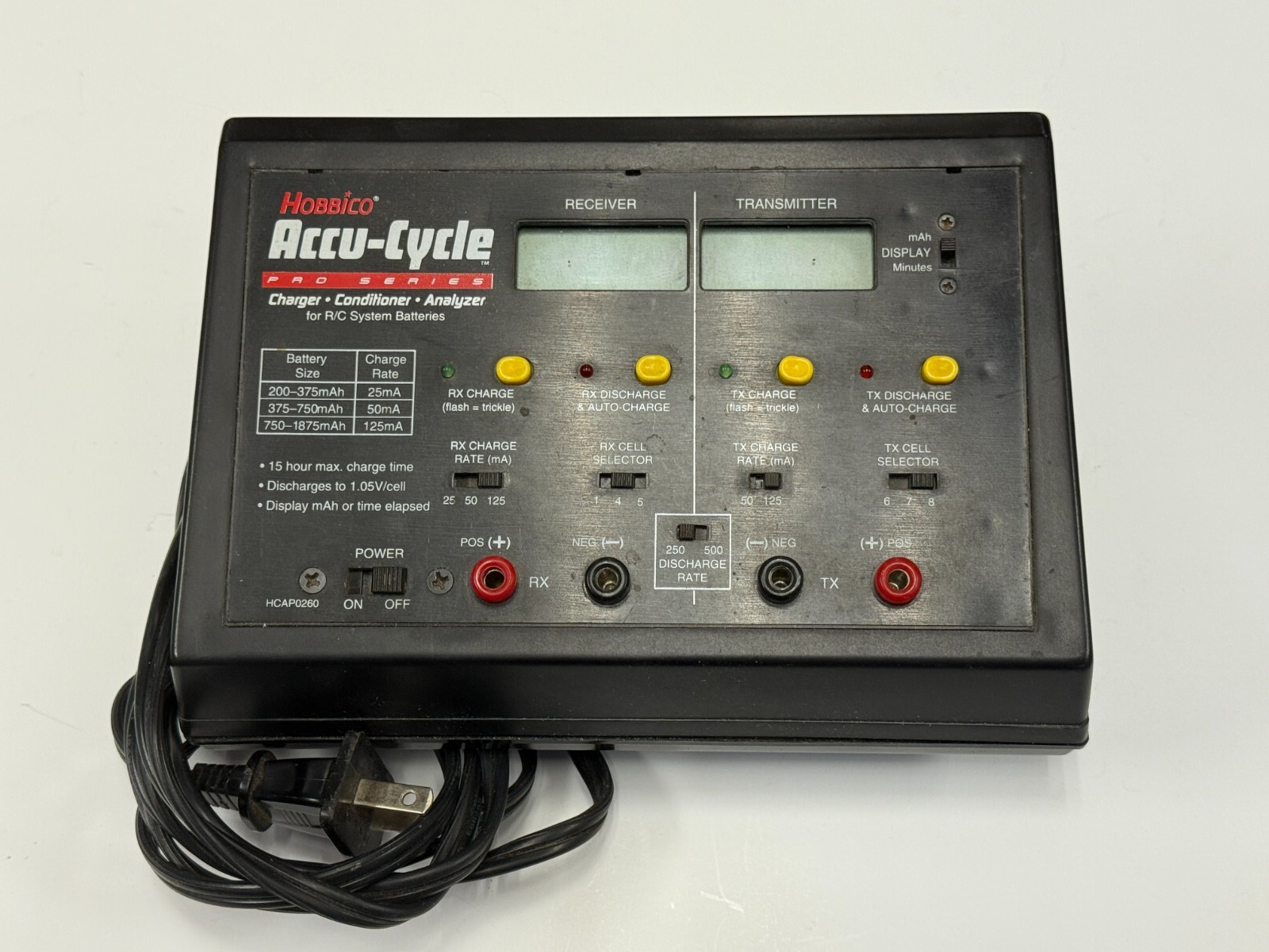 Hobbico AccuCycle Accu Cycle RC Remote Control Model Airplane Battery Charger